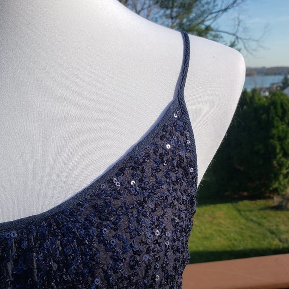 xx CALYPSO ST BARTH Sparkle Bling Cami Navy XS - Picture 5 of 10